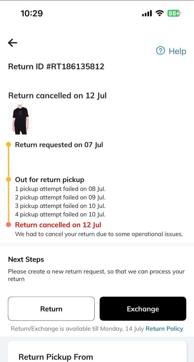 ritvikrocker's tweet photo. Purchased a T Shirt from @AJIOLife but due to size &amp; fit issues placed a return. But it is cancelled 4- 5 times, due to operational issues. Called  @AjioCares also several times they create a return and it gets canceled.. Worst shopping experience. https://t.co/1WDrp1gJ4V