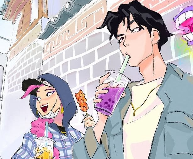 they rlly said bubble tea? GNARLY