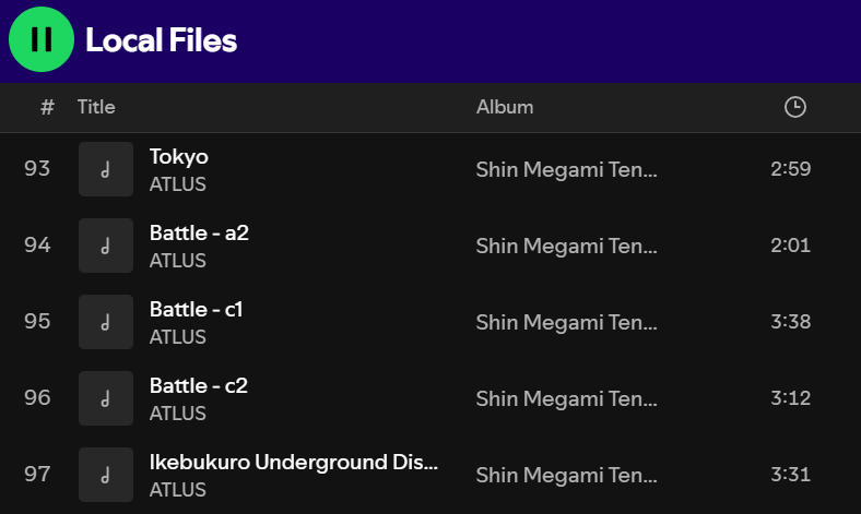 nullpsycho's tweet photo. new megaten fans don't know how nice they have it with all the soundtracks easily accessible on streaming platforms. back in my day we had to ytmp3 everything https://t.co/nZn4TzxUax