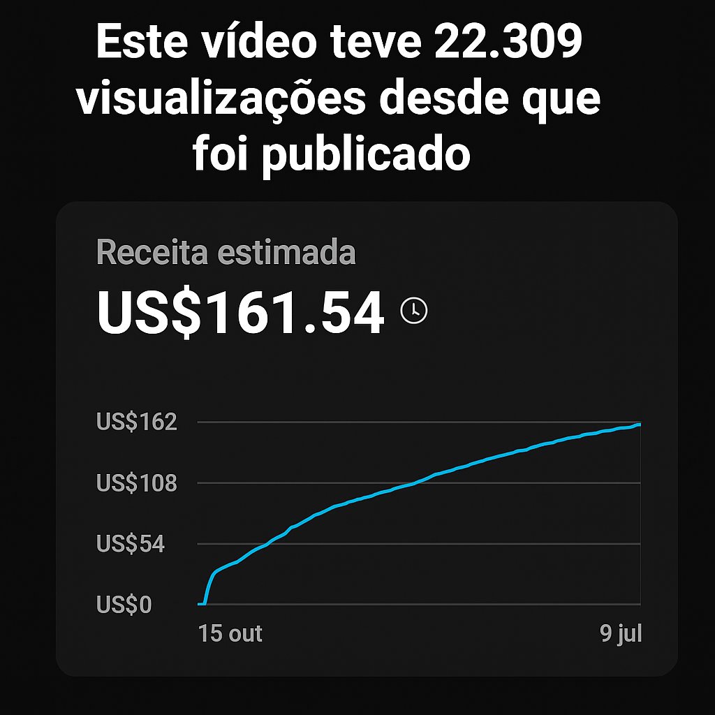 Essa é a beleza do YouTube, quase 1 ano após a publicação o vídeo continua rendendo ganhos.

YouTube é uma rede de paciência.