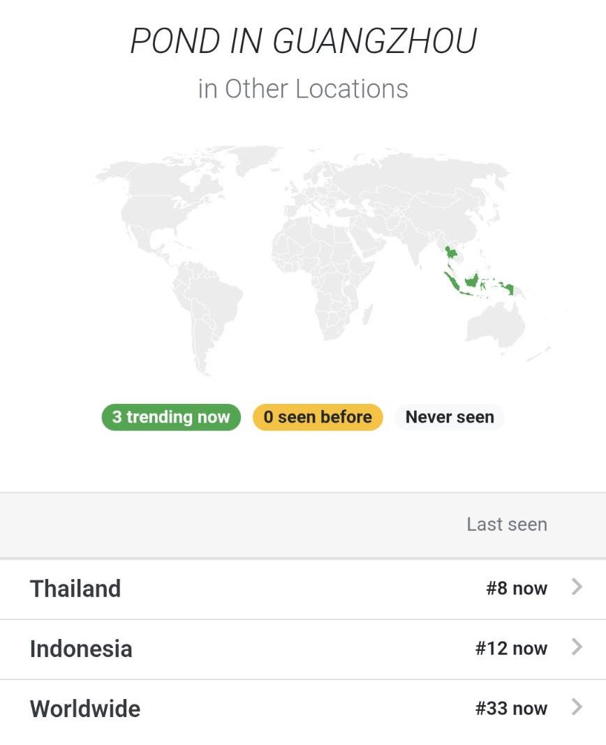 Update trends 12.10 น. ✨💖

POND IN GUANGZHOU
Thailand #8
Indonesia #12
Worldwide #33

<a href="/ppnaravit/">ppnaravit</a> , #ppnaravit 
#PondFMinGuangzhou