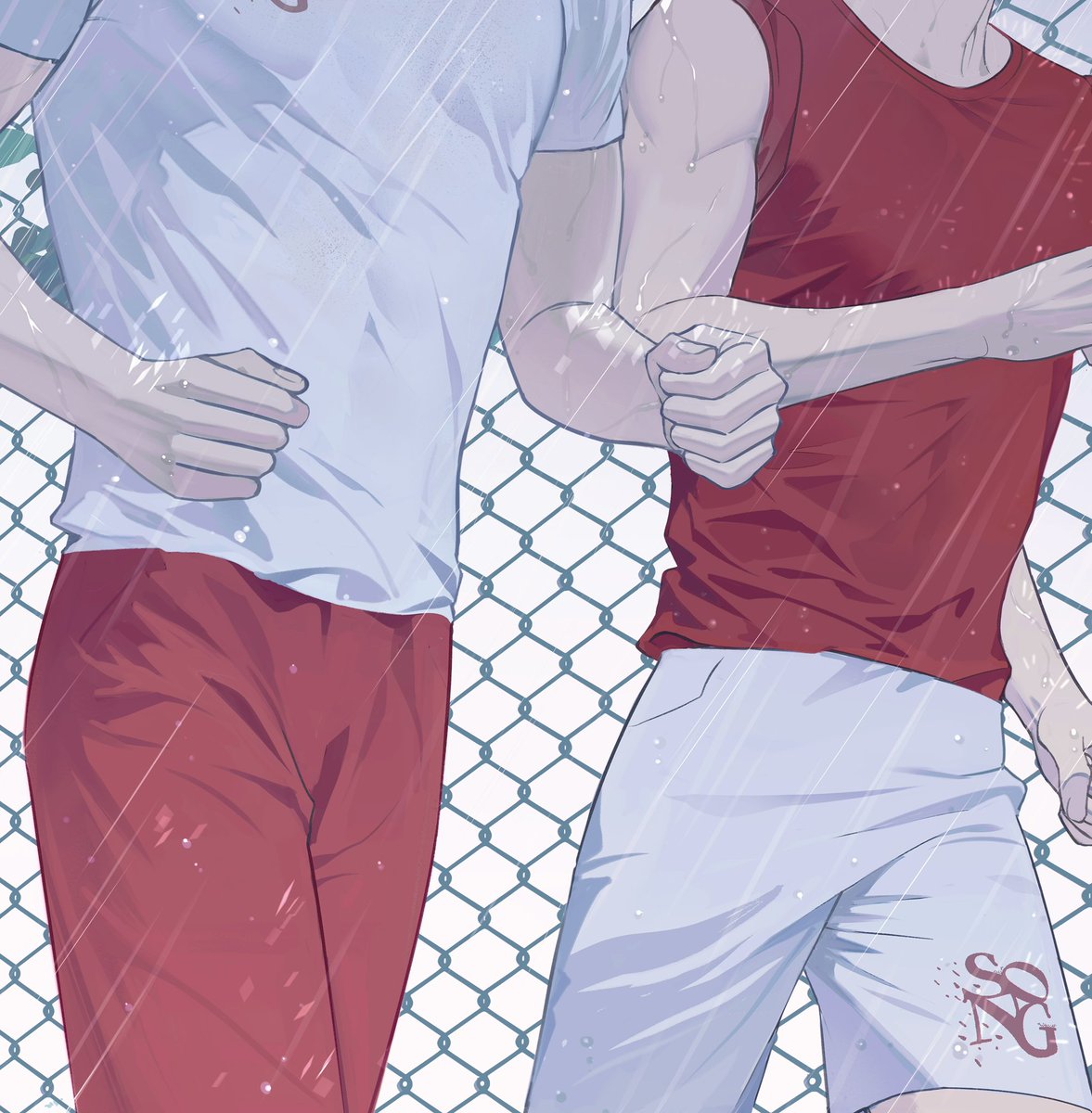 #流花 新刊预告

《Song》by <a href="/arunningcat/">arunningcat</a> 

“忽然想起有一次暴雨天，我从停车场走向教学楼，远远的看到雨中有一个在奔跑的身影，哦不对，有两个，我认出了其中一颗红头，他们绕着足球场在跑，当时我觉得他们又可爱又有点傻，为什么不去室内体育馆跑呢，我才晃了一会儿神，他们的身影就消失在了雨中。”