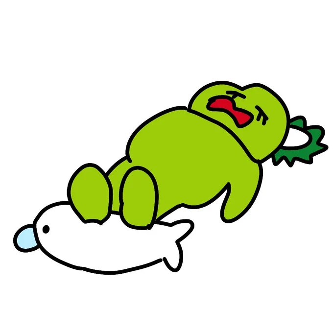 足がだるいカッパ