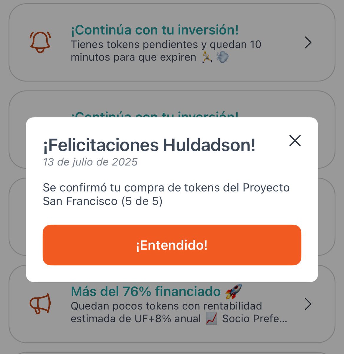 Hoy no solo invertí en <a href="/reity/">Reity</a>
 invertí en the future 👌🏾
Primera propiedad tokenizada con #Reitychile 💼
Pequeños pasos, grandes metas.
#Emprender #Reity #RentaPasiva #Tokenization