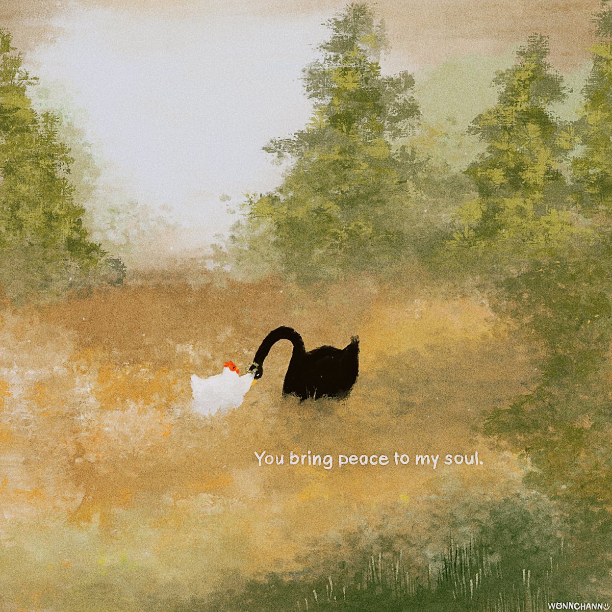 wonnchann's tweet image. You bring peace to my soul.
