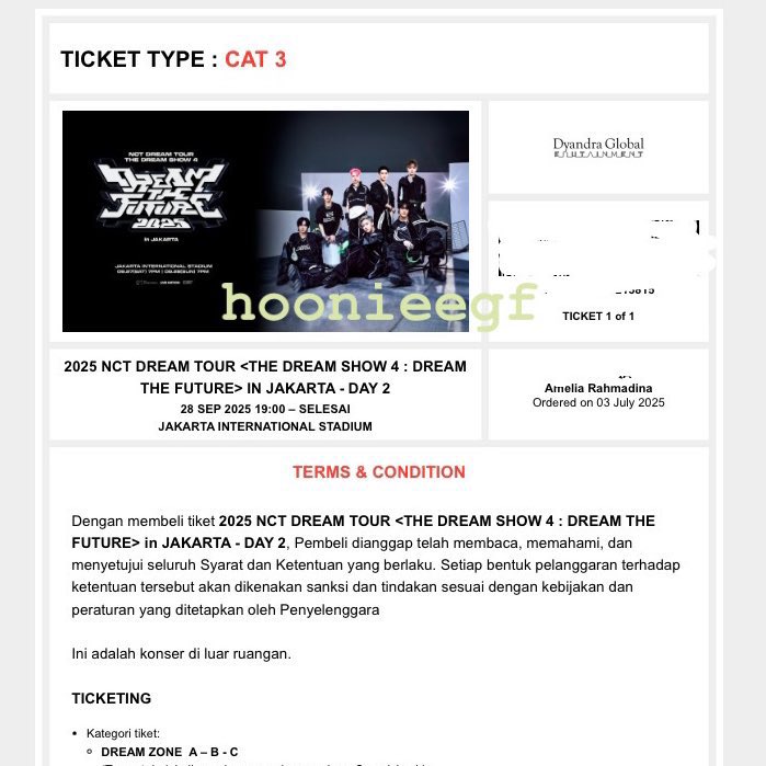 hoonieegf's tweet photo. WTS TDS 4 Cat 3 Day 2 Dyandra Global Presale (Dyandra Membership) 

atas nama pribadi, diurus sampe jadi tiket fisik atau bareng sama aku karna aku nonton juga. UNDERPRICE 1.800k aja tapi fp ya guys karna lg bu🙏🏻. mention after dm ya

wtb wts tds 4 cat 3 day 2 dyandra membership https://t.co/aR3wmkN7wi