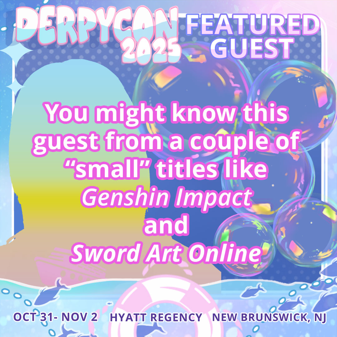 DerpyCon's tweet image. You&apos;re in luck! We have a 2nd announcement this week, so double trivia week! Who do you think this guest is? Comment your guesses below!

More Guests: Derpycon.com/guests