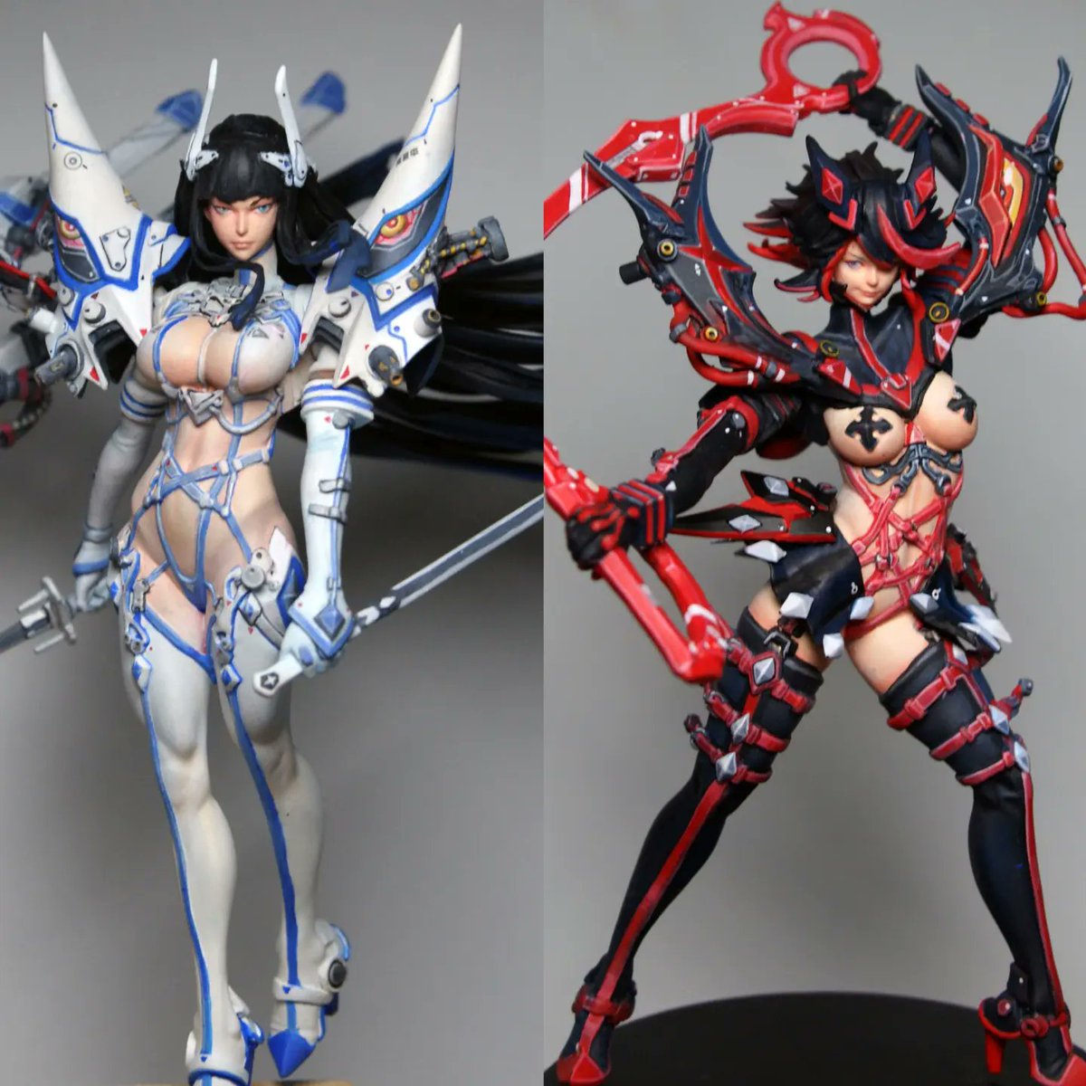 1927822LE's tweet image. ワンダーフェスティバル2025［夏］
7月27日（日） 幕張メッセ 
mobius 4-26-11

以下出品予定です。

◆#キルラキル 1/8 鮮血 纏 流子
◆#キルラキル 1/8 純潔 鬼龍院 皐月

宜しくお願い致します！