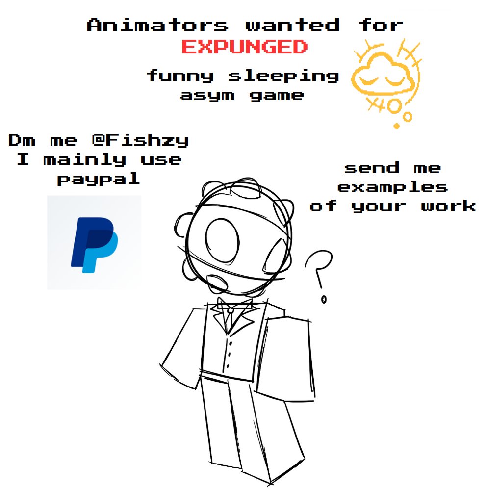 FishzyFish's tweet image. progress on #expungedmind is going very awesome but
we could use uhhh more animators!!
it's a roblox asymmetrical horror so... Expect that kind of stuff if anyones interested