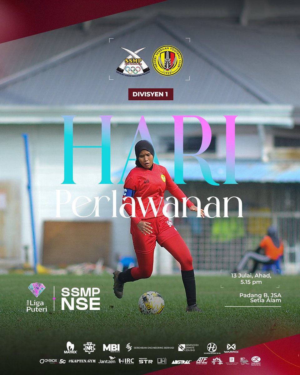 nsfc1923devt's tweet image. 🚨 HARI PERLAWANAN LIGA PUTERI 2025 - DIVISYEN 1

Perlawanan kedua #MilahMudo dalam saingan #LigaPuteri2025 hari ini bertemu Sekolah Sukan Malaysia Pahang. 🟡⚫️🔴

LET&apos;S DO THIS, MILAH! 

#NSFC
#HobinJangHobin
#NSFCdevt