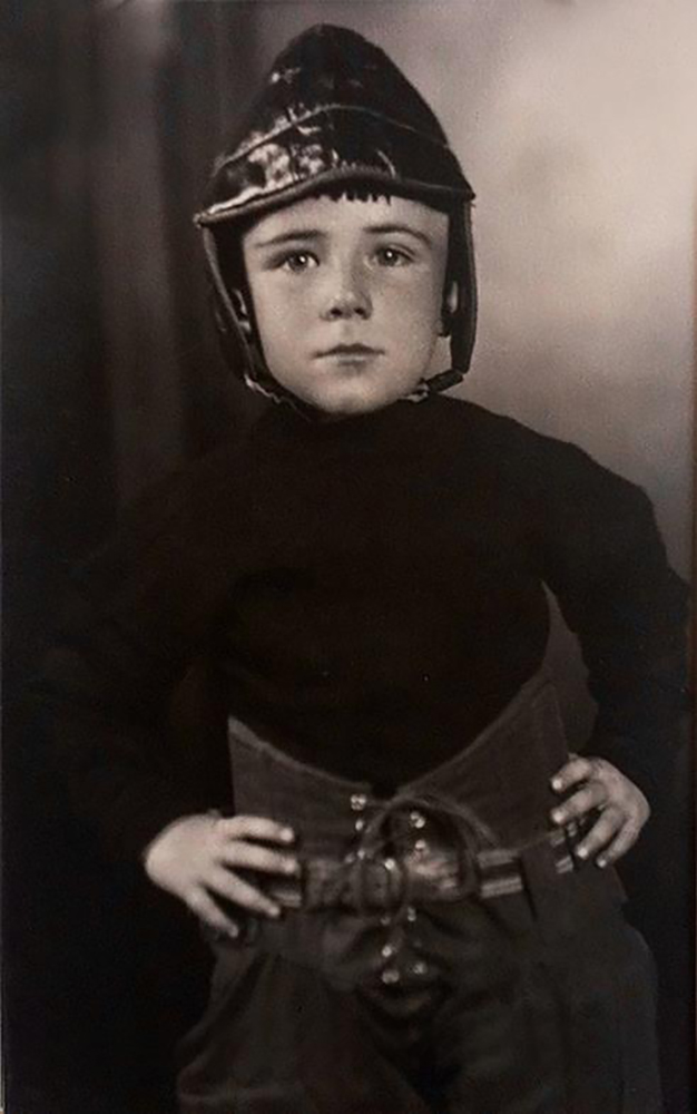 Traces of Texas reader Jean Harris graciously submitted this great photo of her dad, H.K. Jackson, taken in 1927 H.K. was four years old. It was taken at a studio in Wichita Falls, TX, but H.K. lived in Seymour, Texas at that time.  As Jean noted, protective gear has clearly
