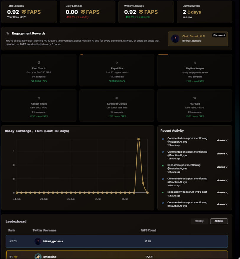 boterdroponx's tweet photo. Ok @FractionAI_xyz  fappers, confession time 🙋‍♂️

I'm stuck at 0.92 FAPS and wondering if I'm ngmi or if this is just how it goes for most people? The grind feels real but the numbers feel... slow?

The power of community is being honest about the struggle. What's your FAPS count looking like? Need some hopium 💊 #FRAC #FapperLife