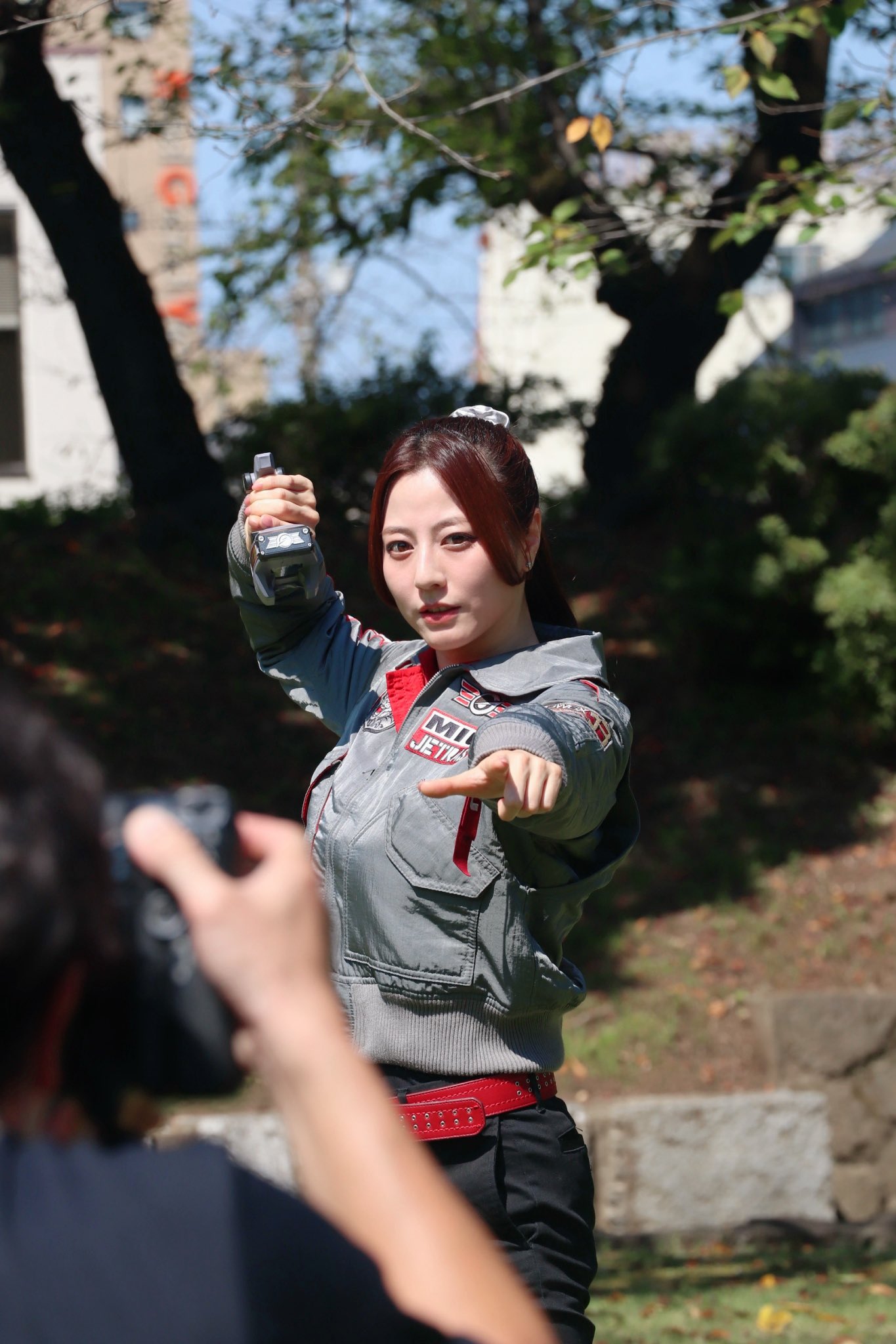 炎神戦隊ゴーオンジャー 公式 ジャケット コスプレ 衣装 制服 杉本有美 杉本 有美さん『ゴーオンシルバー／須塔美羽（炎神戦隊