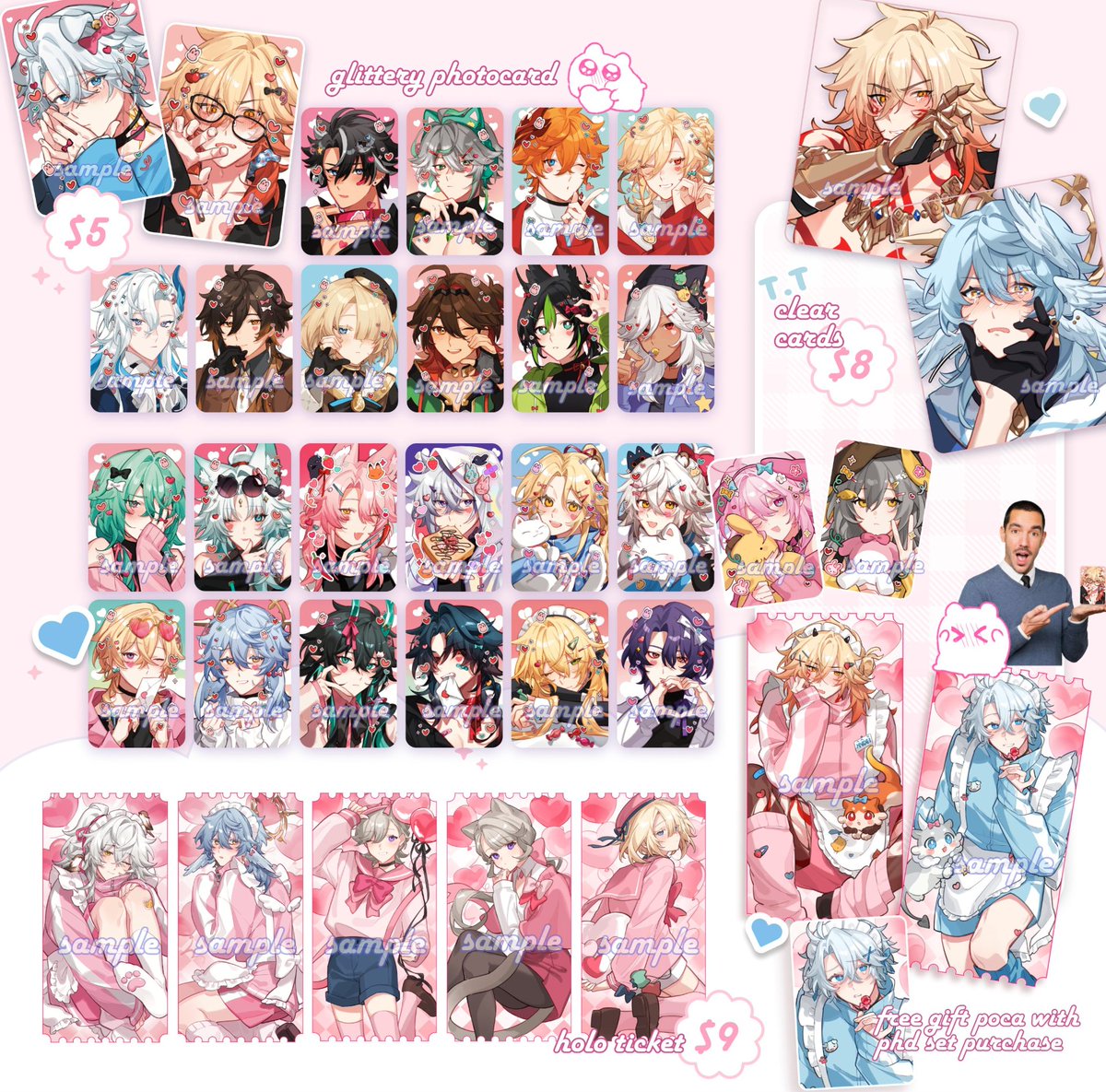 bnharmy's tweet image. [usa go] @e7lilyy july preorder
🎀 price: varies
🎀 items: charms, standees, prints, pcs, stickers
🎀 deadline: july 18 10:00 pm cst

form: forms.gle/VDrppDaf9A5qBd…