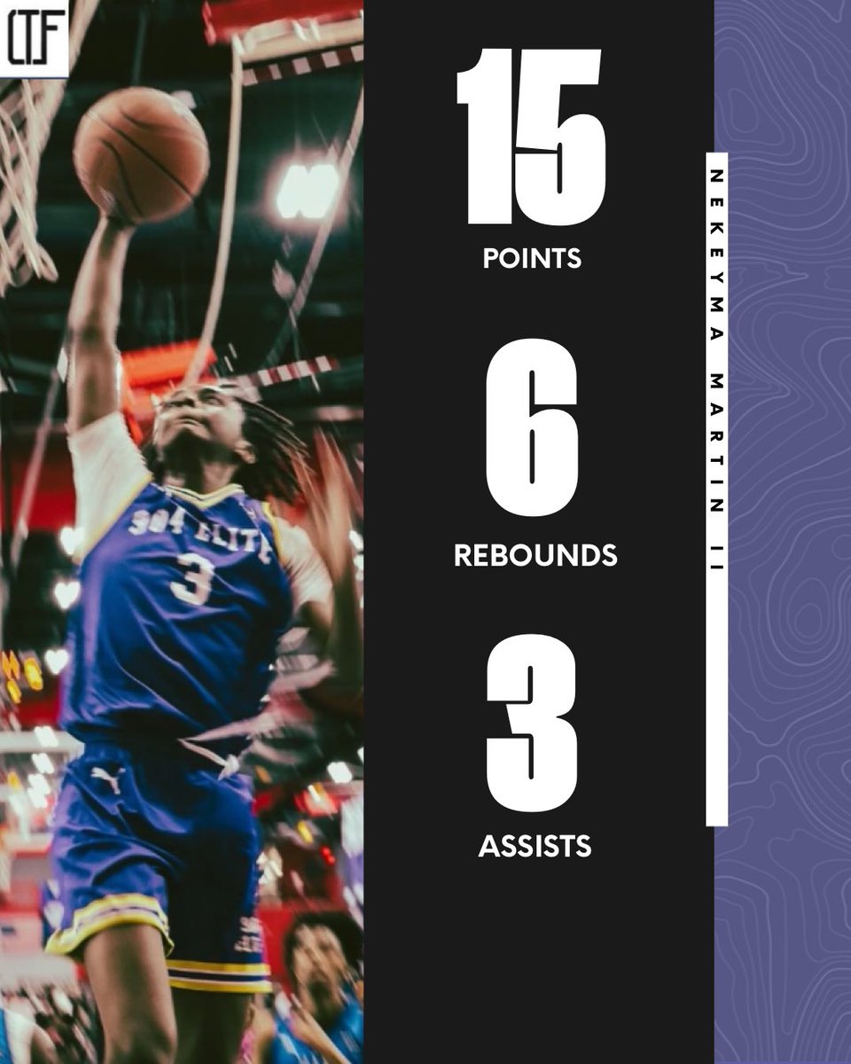 Nekeyma Martin II (’28 | Paxon / 904 Elite) 

15 PTS | 6 REB | 3 AST 🔥

Long 6’4” guard with a high IQ and smooth playmaking feel. 

One of the more intriguing young prospects in Florida’s ’28 class. 📈🧠 <a href="/3issue___/">Nekeyma Martin II</a>