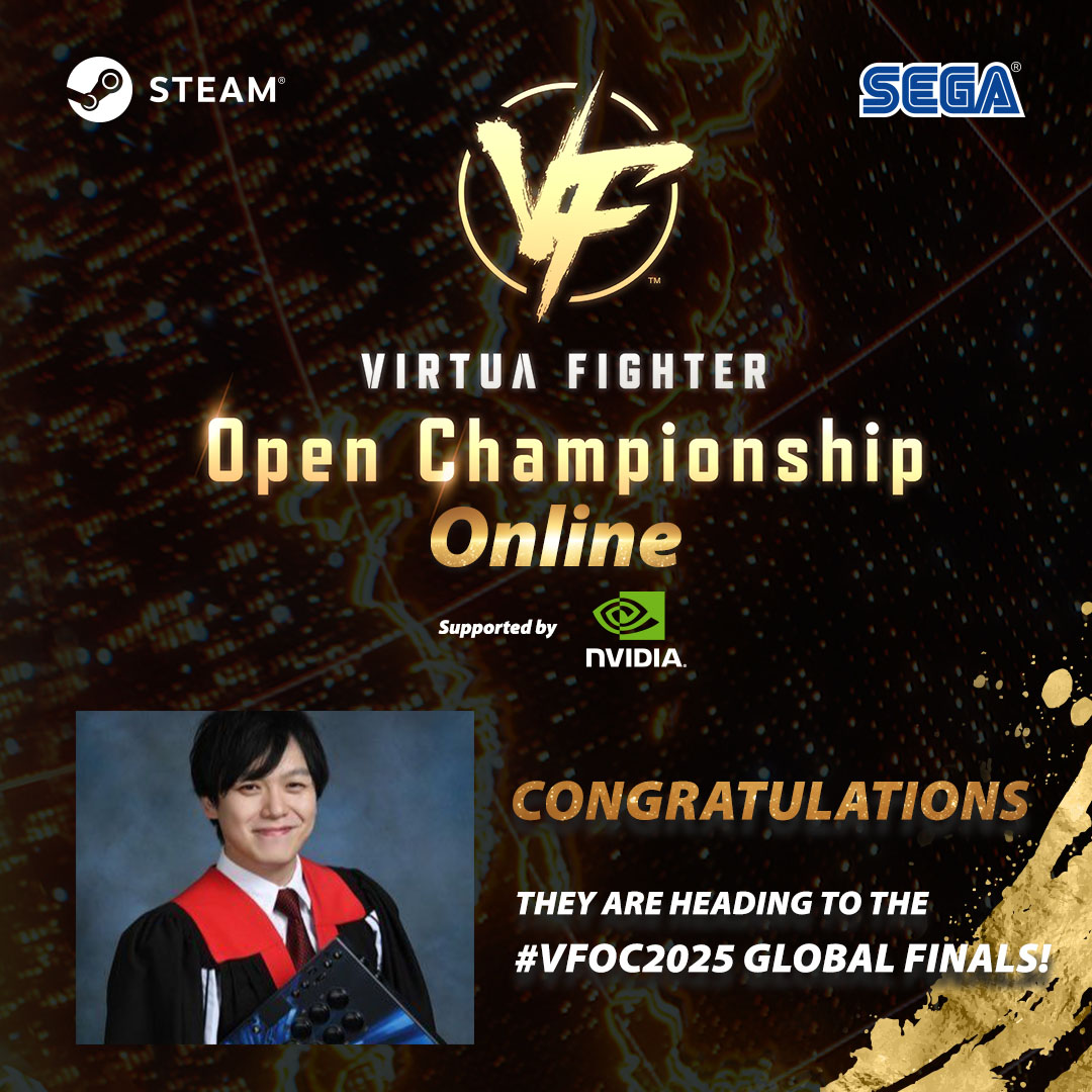 VIRTUA FIGHTER (@vf_sega) on Twitter photo WE HAVE OUR WINNER! 🎉🏆
<a href="/HIMA_FGC/">ひま / 𝙃𝙄𝙈𝘼 🕹🇨🇦</a> is heading to the Global Finals with a chance to win the USD $100,000 prize!
#VF5REVO #LegacyVF #VFOC2025 WE HAVE OUR WINNER! 🎉🏆
<a href="/HIMA_FGC/">ひま / 𝙃𝙄𝙈𝘼 🕹🇨🇦</a> is heading to the Global Finals with a chance to win the USD $100,000 prize!
#VF5REVO #LegacyVF #VFOC2025