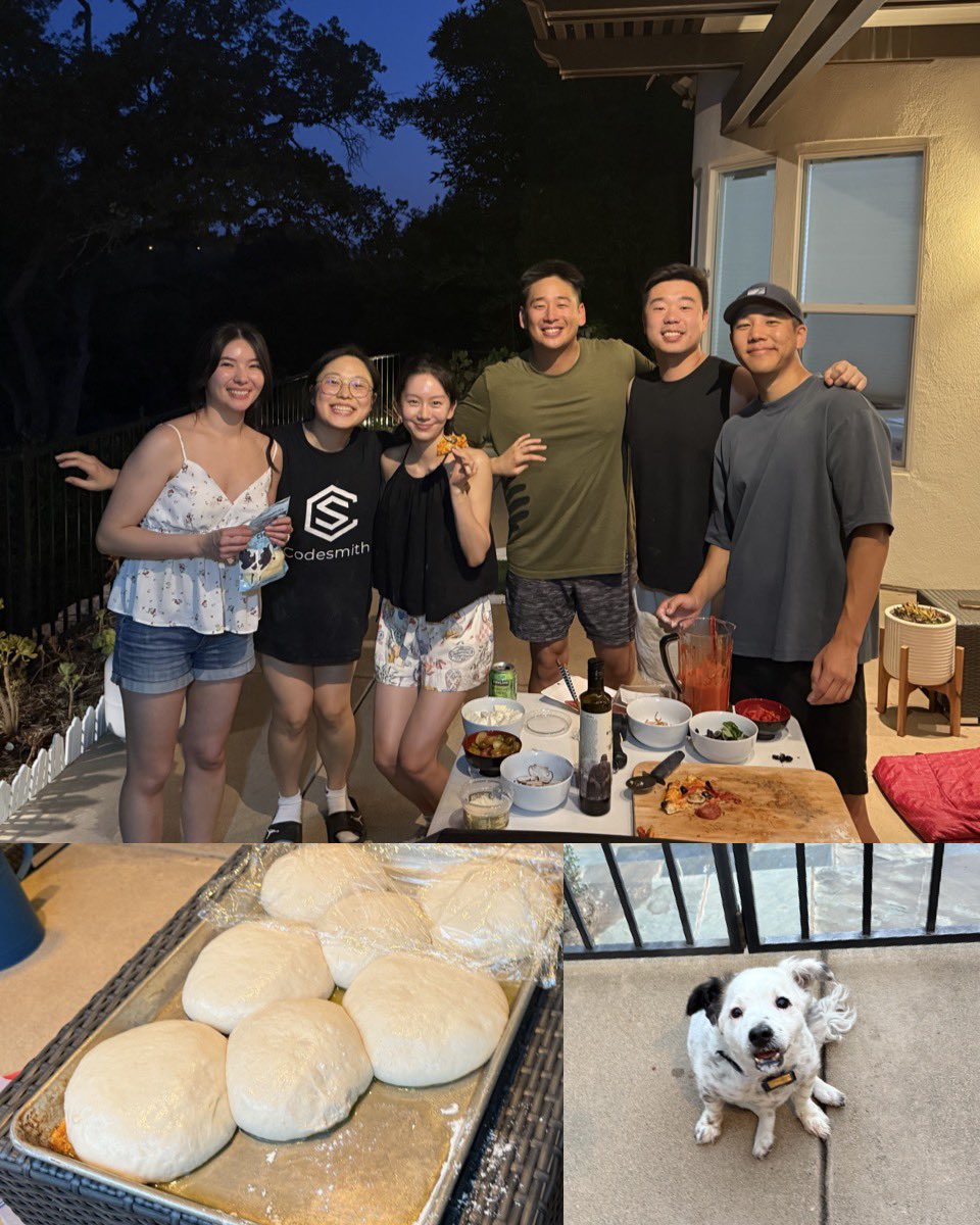 MikuniTaro's tweet photo. I’m officially a #PizzaGuy now! 🍕 Ever tried #HorseMackerel pizza with homegrown veggies? 😋 Huge thanks to KJ and his friends for letting me join the fun! #HomemadeDough 

#Aji #Shiso #Negi #ピザ https://t.co/EuFNm5y7d6