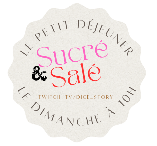 🥐Petit déjeuner Rôliste à 10h !
💬 On papote, on rigole, on juge !
♈ Horoscope rôliste
☠️ "Trauma ou pas trauma ?" : vos pires moments de table
📦 Unboxing de Draconis Héritage
📺 twitch.tv/dice_story
#JDR #TTRPG #Salé #RollForTrauma #Horoscope
