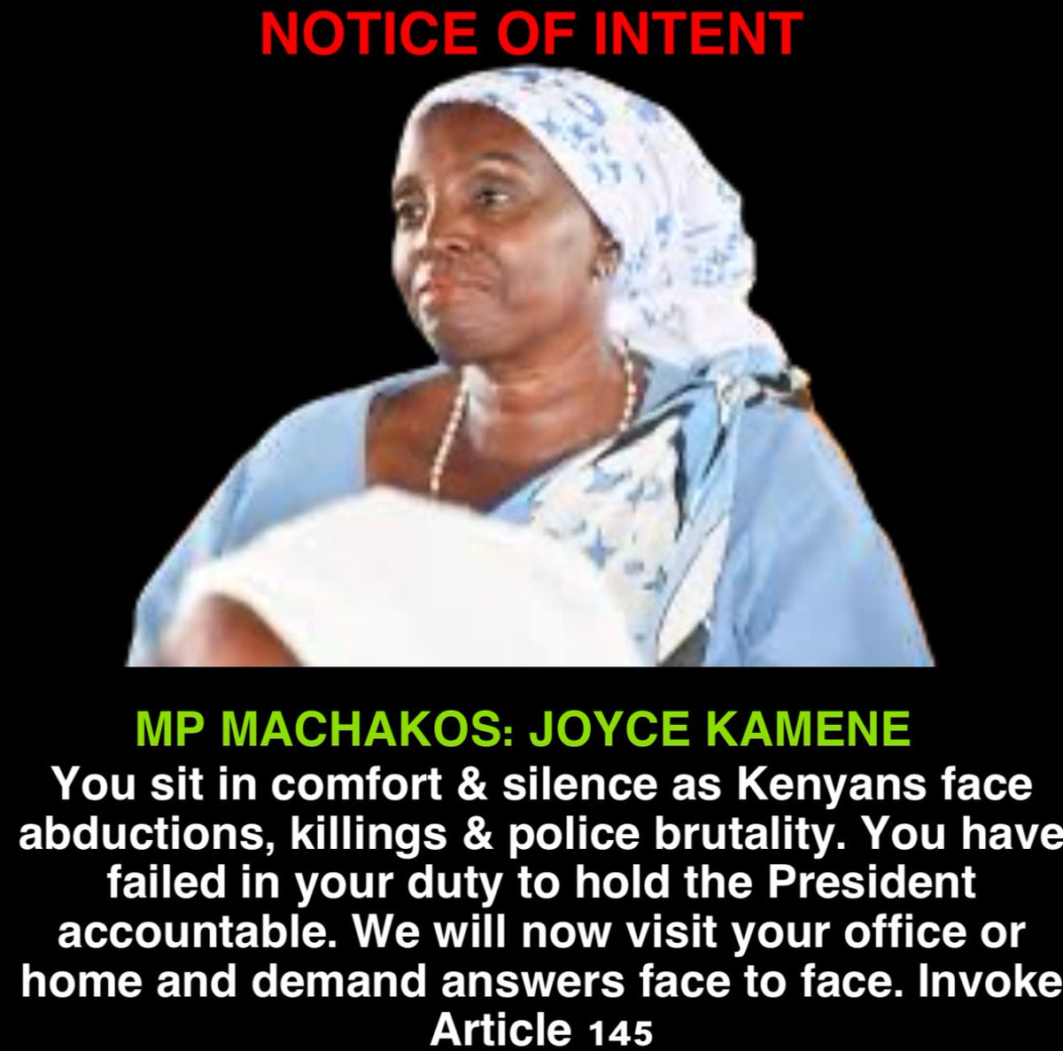 The constitution is being torn to pieces yet you do nothing. We must come you tell us why!! #MpsVisitingDay