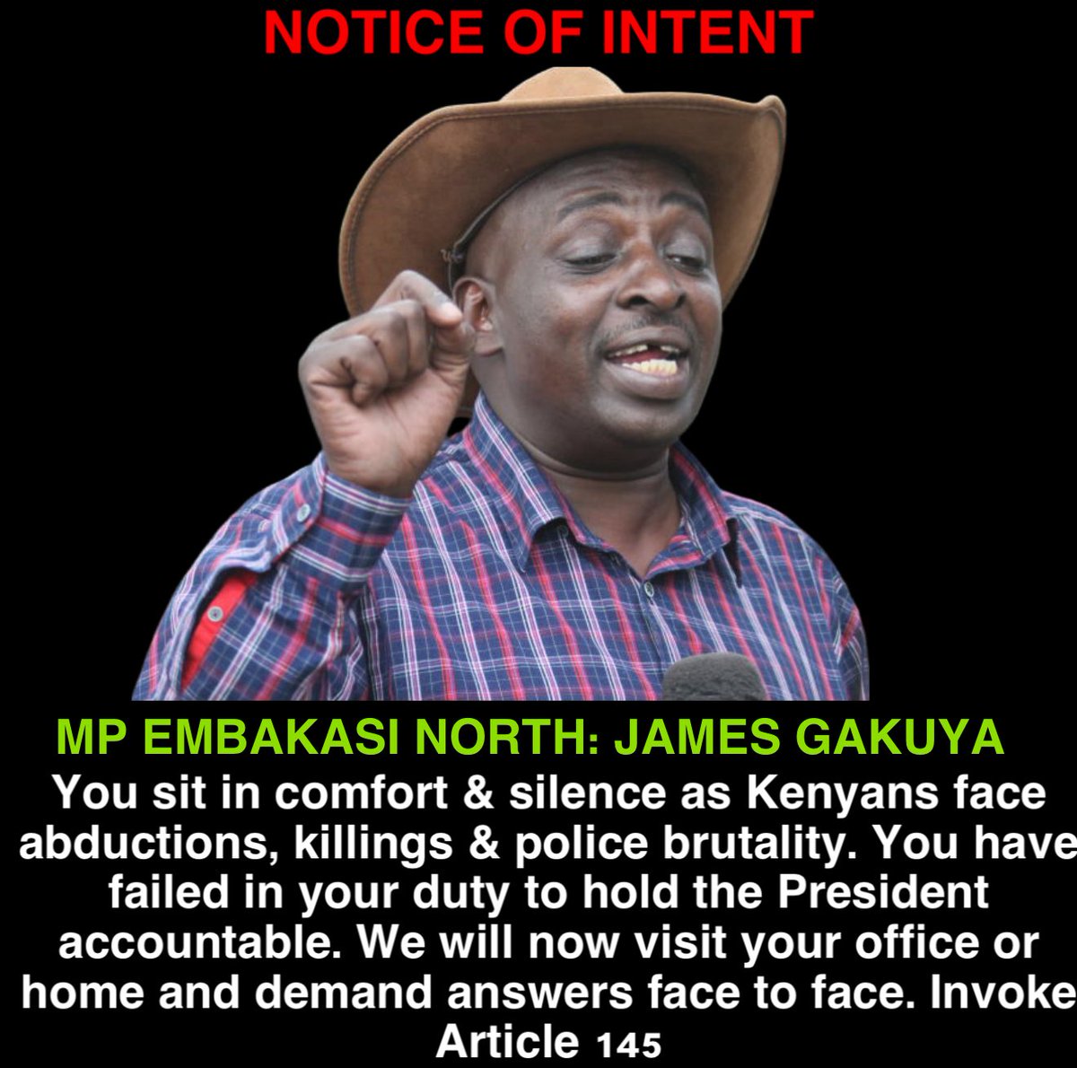 When the people suffer from state sponsored violence. MPs bury their heads and close their eyes. We are changing that #MpsVisitingDay