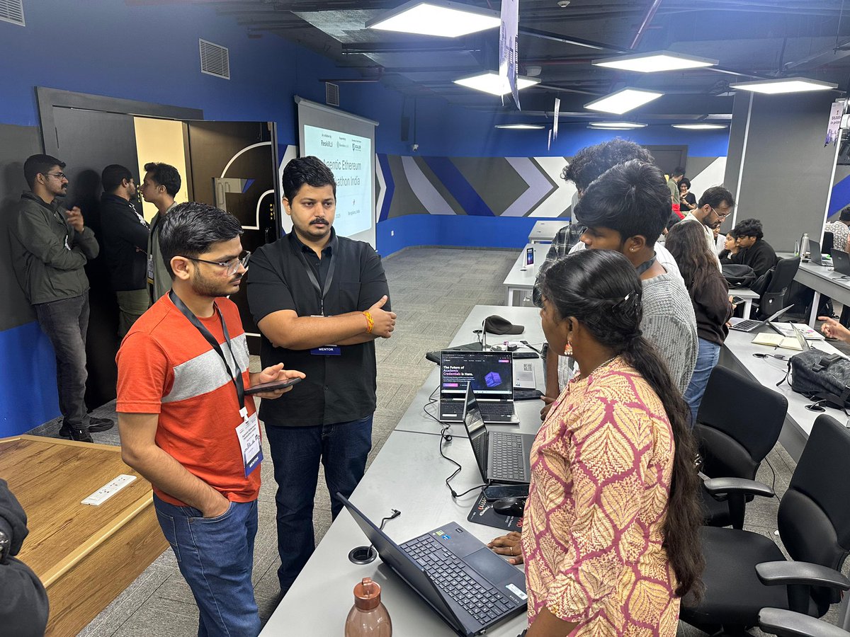 Reskilll's tweet photo. 🚨 The stakes just got higher at Agentic Ethereum Hackathon! 

Our mentors and team are reviewing builds, prototypes, and pitch clarity to shortlist the teams for final presentations. 

Every commit counts. Every decision matters 🚀

#AgenticHack #Ethereum #Reskilll #BuildWithAI #AIHackathon

@punit030593 @rsardana @EFDevcon @RielyChen @ethereum @ethereumfndn @nasscomai @scaler_official @Scaler_SST