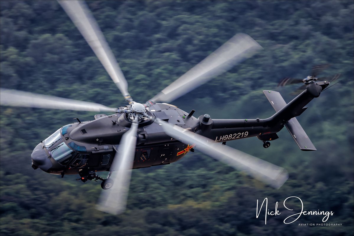 darealnjennings's tweet image. The Chinese Army also had one of their versions of the Harbin Z-20 on display at the Zhuhai show.