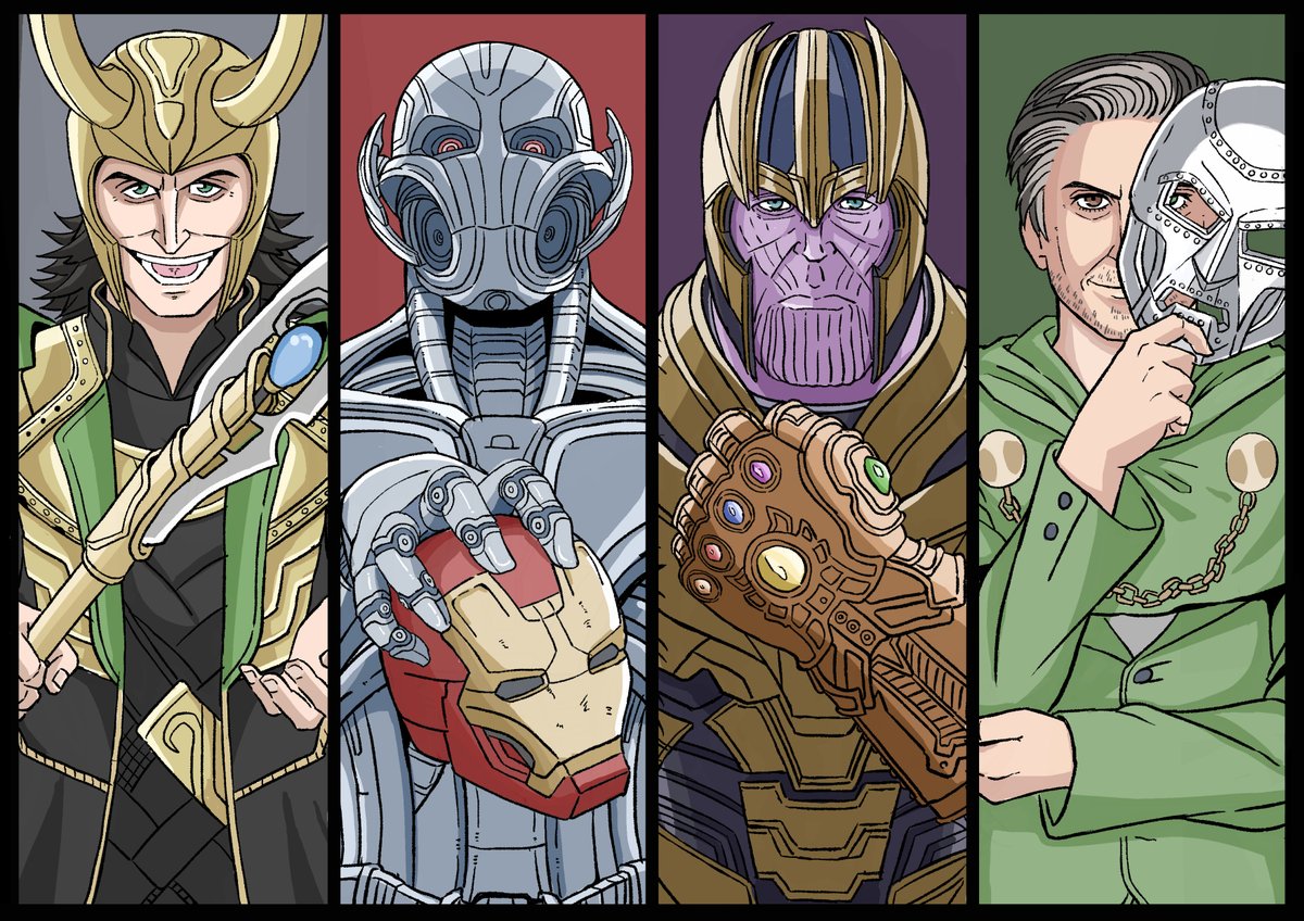 アベンジャーズ　ヴィラン
#Avengers 
#Loki  
#ultron  
#thanos 
#DoctorDoom