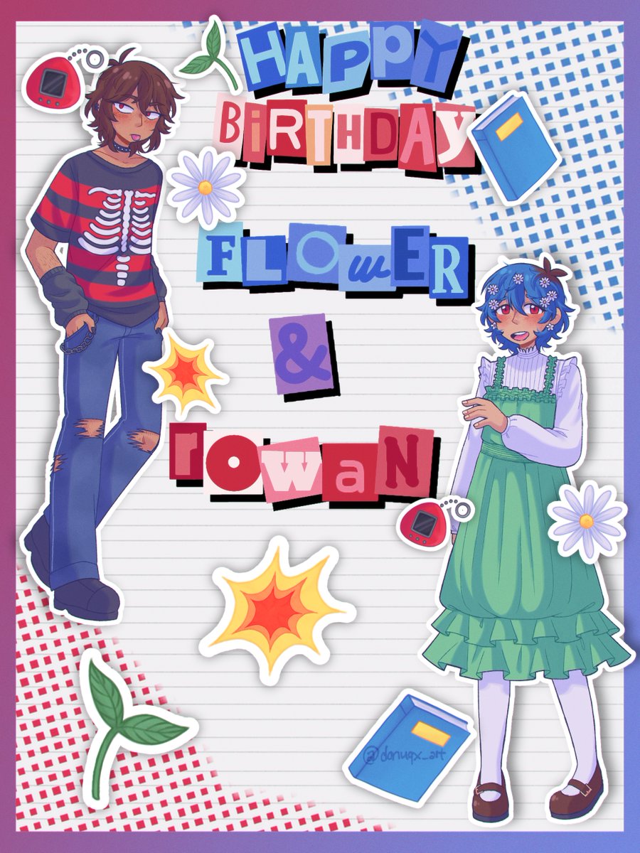 _himebobble_'s tweet photo. happy birthday FLOWER and ROWAN 🌼🌺

[  #omori #omorifanart #omoriflower #omorirowan ] https://t.co/kDBPSNtrPa