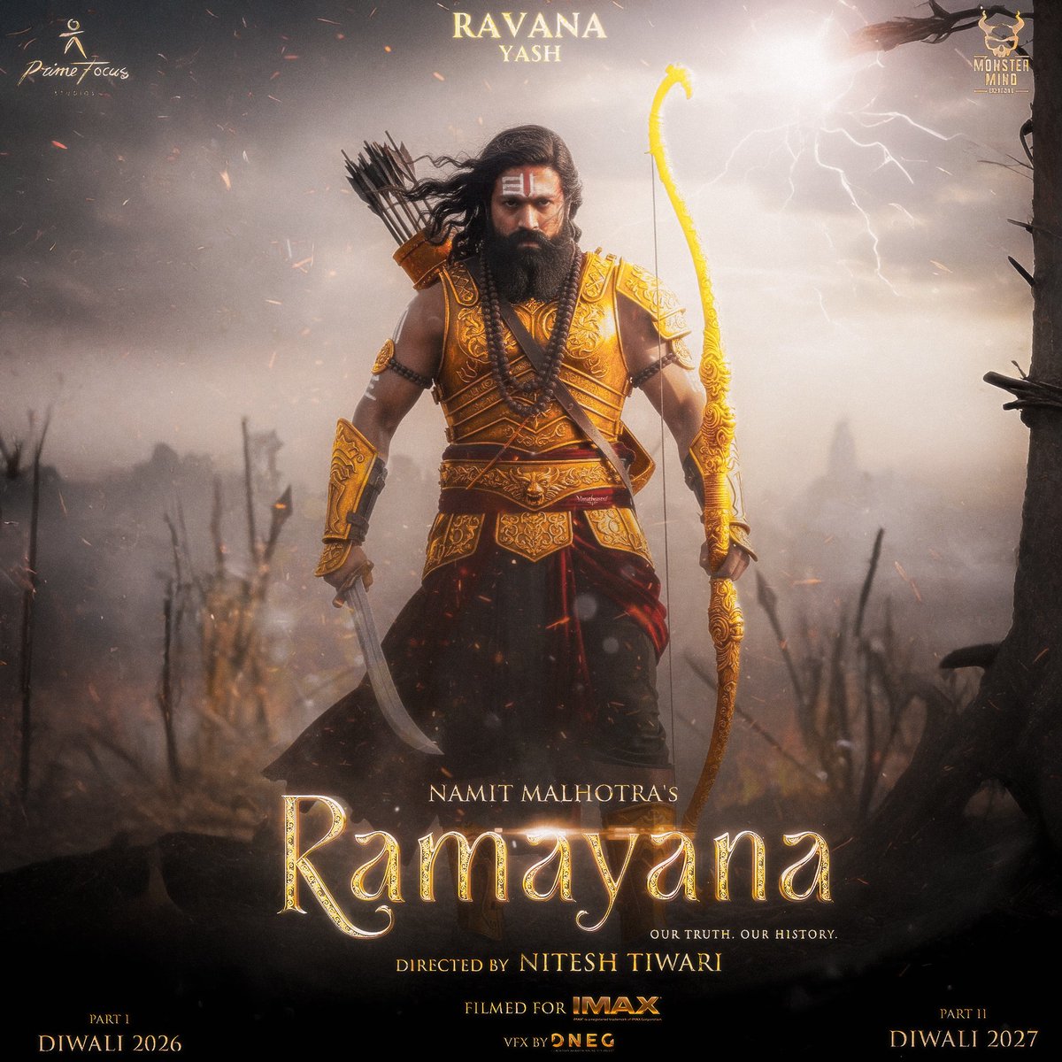 vajraTheAstra's tweet image. Introducing Yash as the King of Lanka.
#Ramayana 🏹 #YashBOSS
@malhotra_namit @niteshtiwari22 @TheNameIsYash #RanbirKapoor @Sai_Pallavi92 @iamsunnydeol @_ravidubey @HansZimmer @arrahman @IMAX @PF__Studios @dneg #MonsterMindCreations