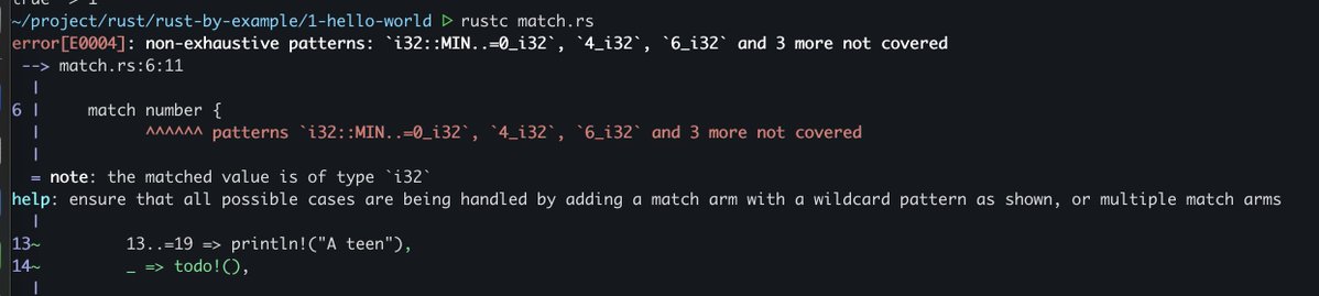 I am doing some rust exercises today. I am very impressed by the quality of the error messages from the compiler!