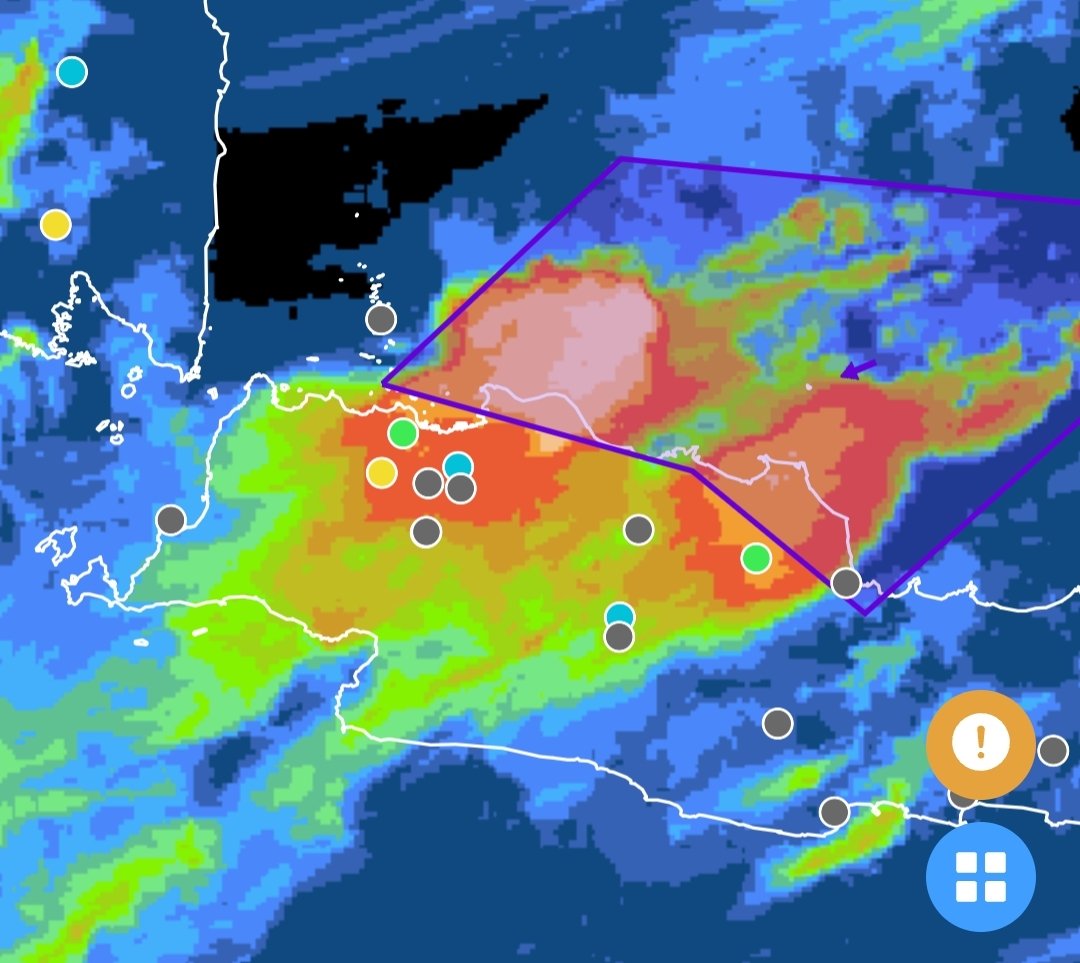 Matth_Al's tweet image. Data as of 13-Jul-2025 17:40
"/* JAKARTA FIR SIGMET 09 ALERT */
Validity 17.04 - 20.00 WIB
Embedded Thunderstorm Observed 
Moving West-Southwest 5 knots
Forecasted Weakening "
"CGK METAR: 18.00 WIB | Unknown Precipitation
HLP METAR: 18.00 WIB | Unknown Precipitation"
@jalur5_
