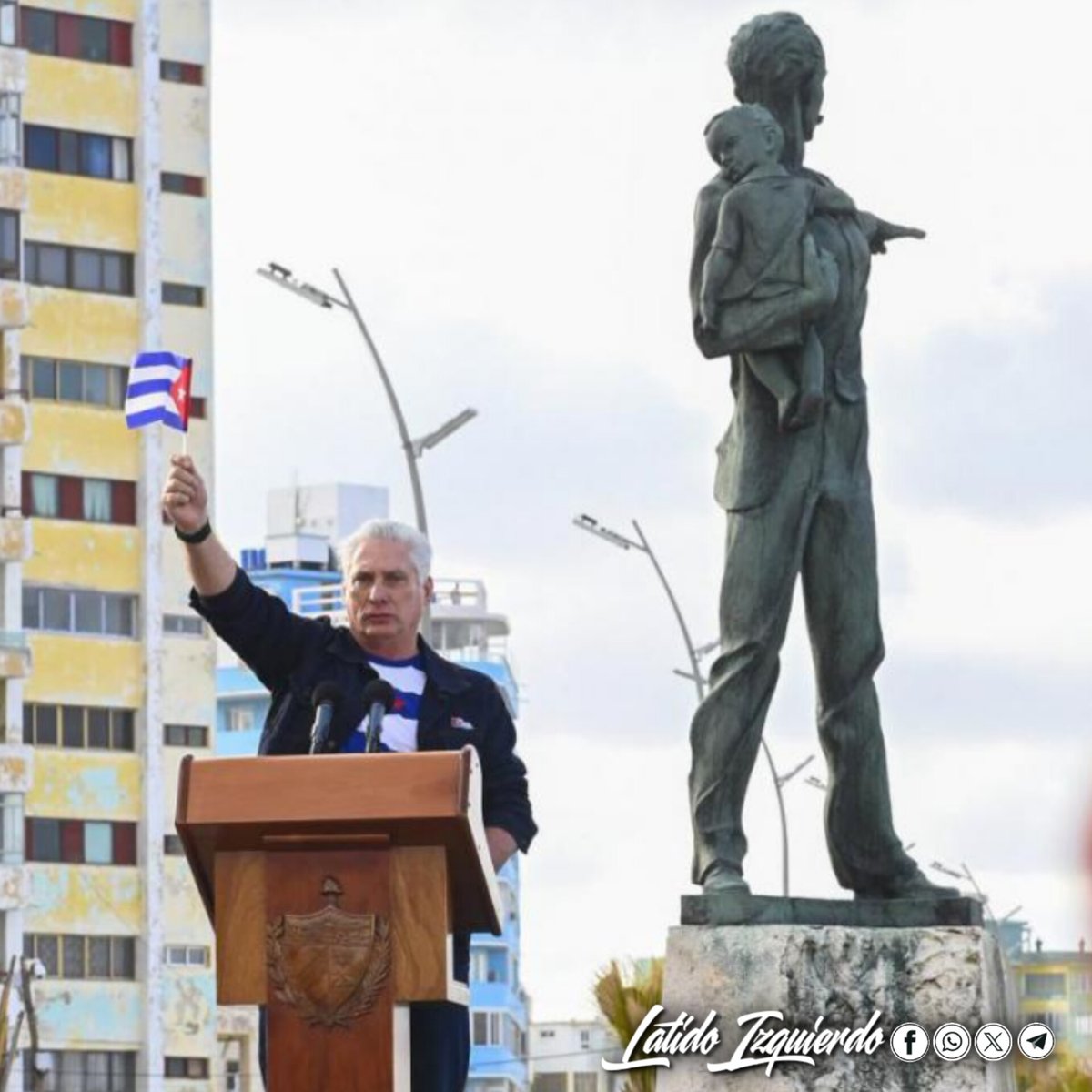 Latido Izquierdo (@latido_izquierd) on Twitter photo 🇨🇺 "DOMINGO DE REFLEXIÓN"
👉 LA DIGNIDAD NACIONAL NO SE NEGOCIA, SE DEFIENDE‼️
Quien crea que las recientes sanciones a nuestro Presidente <a href="/DiazCanelB/">Miguel Díaz-Canel Bermúdez</a> dividen, se equivocan: nos unen, nos reafirman, nos recuerdan quienes somos.
👉 #CubaEstáFirme 🇨🇺 "DOMINGO DE REFLEXIÓN"
👉 LA DIGNIDAD NACIONAL NO SE NEGOCIA, SE DEFIENDE‼️
Quien crea que las recientes sanciones a nuestro Presidente <a href="/DiazCanelB/">Miguel Díaz-Canel Bermúdez</a> dividen, se equivocan: nos unen, nos reafirman, nos recuerdan quienes somos.
👉 #CubaEstáFirme