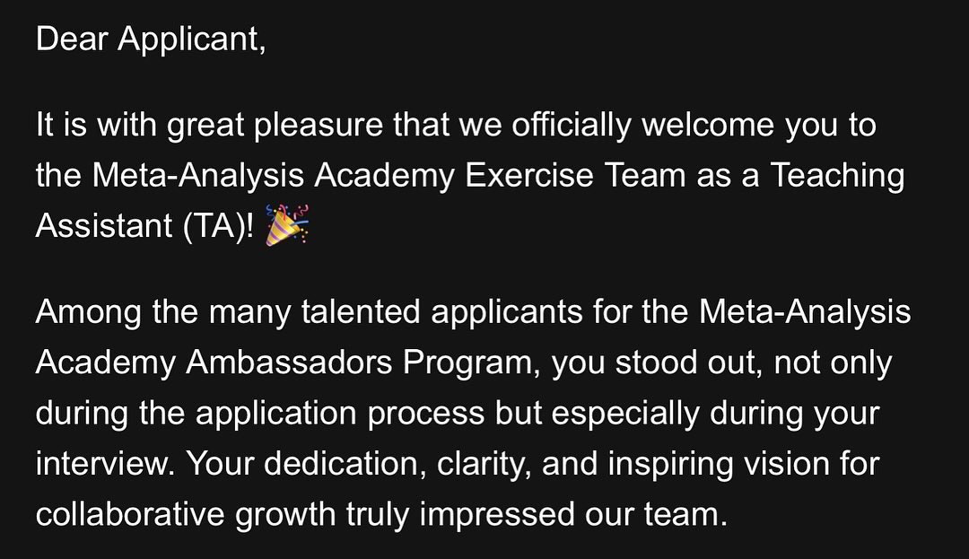 EspicheCarlos's tweet image. I am glad to announce that I will be participating as TA in the Ambassador cohort of the Metanalysis Academy ! See you there! #education #teaching #research #cardio