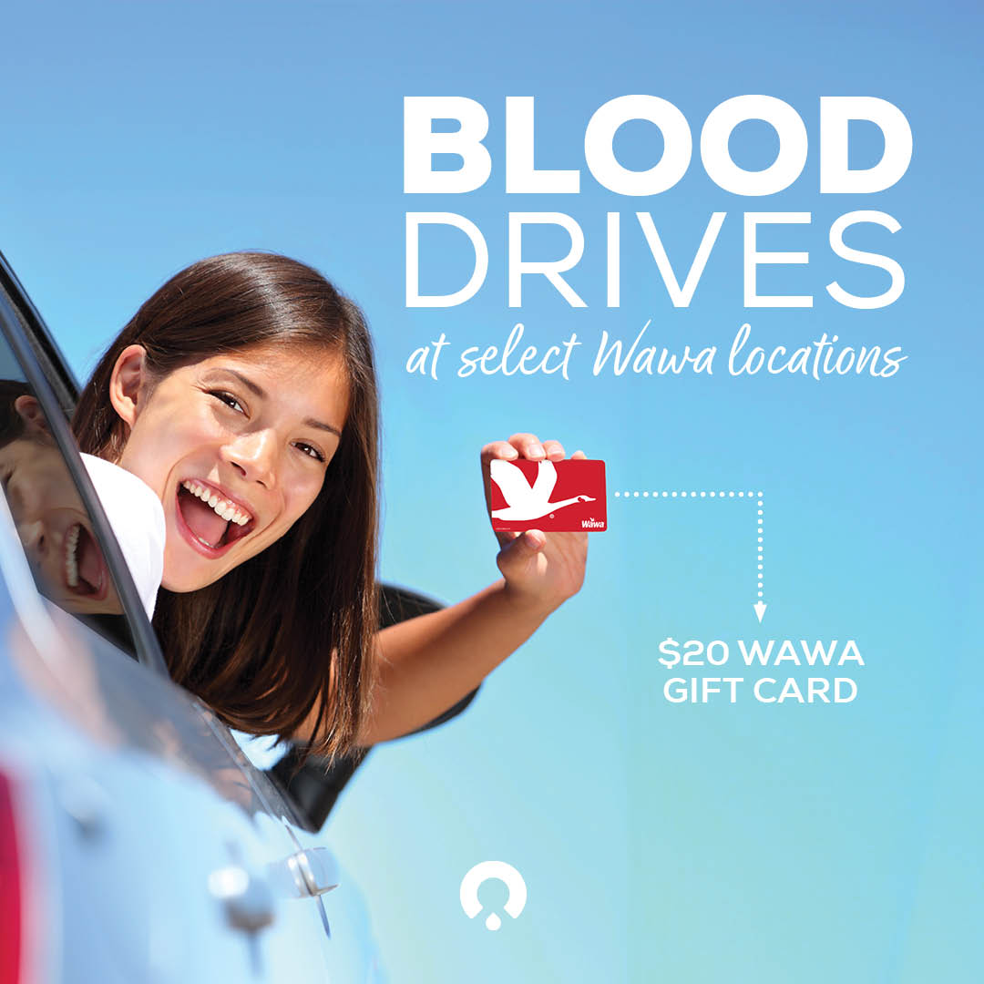[𝗝𝘂𝗹𝘆 𝟮𝟬-𝟮𝟲] Roll into 𝗪𝗮𝘄𝗮 and give blood on the Big Red Bus

Give blood at select Wawa locations and you’ll be thanked with:

⛽ 𝗙𝗿𝗲𝗲 $𝟮𝟬 𝗪𝗮𝘄𝗮 𝗚𝗶𝗳𝘁 𝗖𝗮𝗿𝗱
🥤 Top Handle Drinkware
🩺 Wellness Checkup

Click for more details: bit.ly/3GFtZeZ