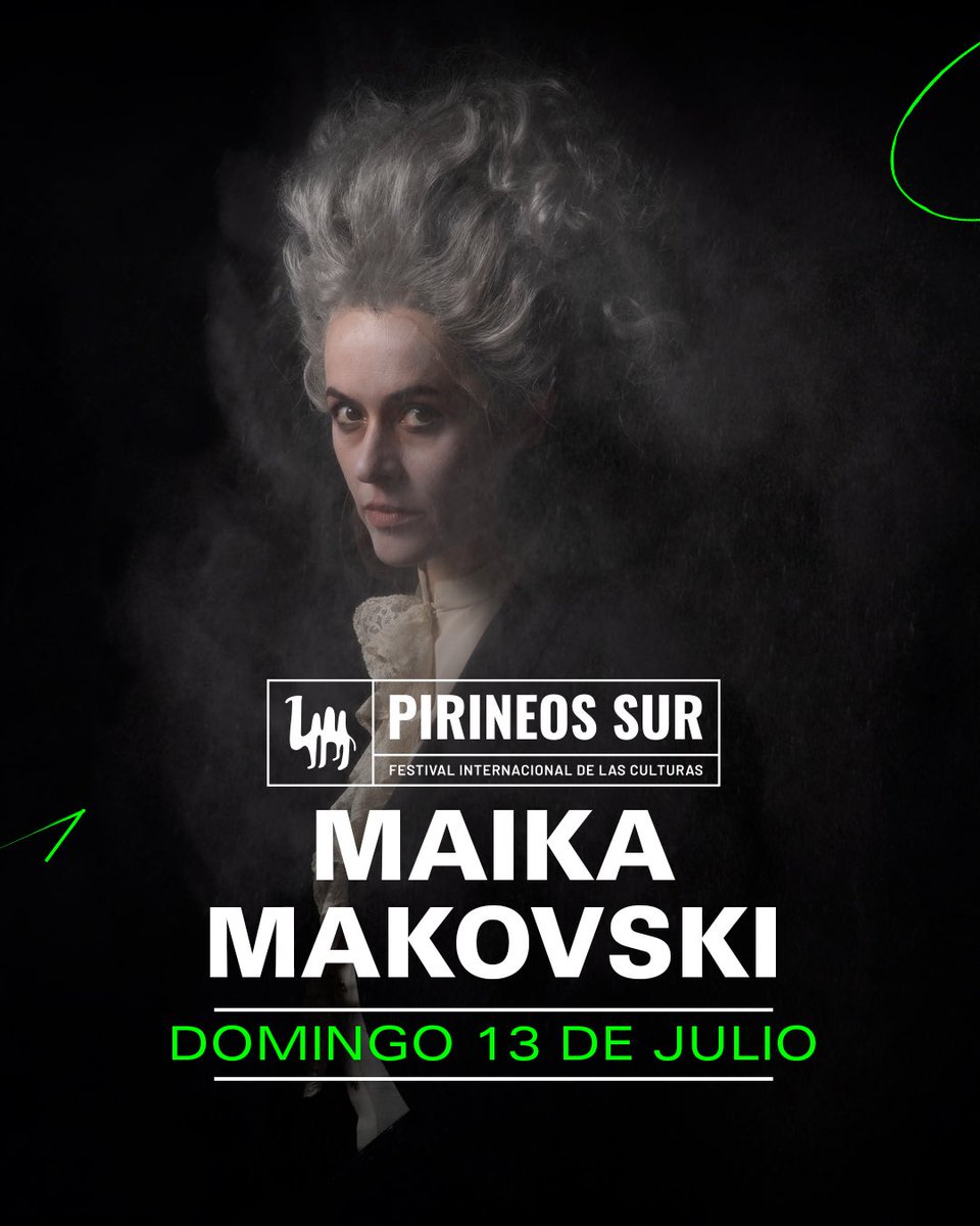 Día 4 en Pirineos Sur ✨ 
Talento desbordante de la mano de Ara Malikian y Maika Makovski. 

Apertura de puertas – 19:00
Maika Makovski – 21:00 
Ara Malikian – 22:30
Fran Navarro (fiesta post concierto) – 00:10

#PirineosSur2025 #PirineosSur