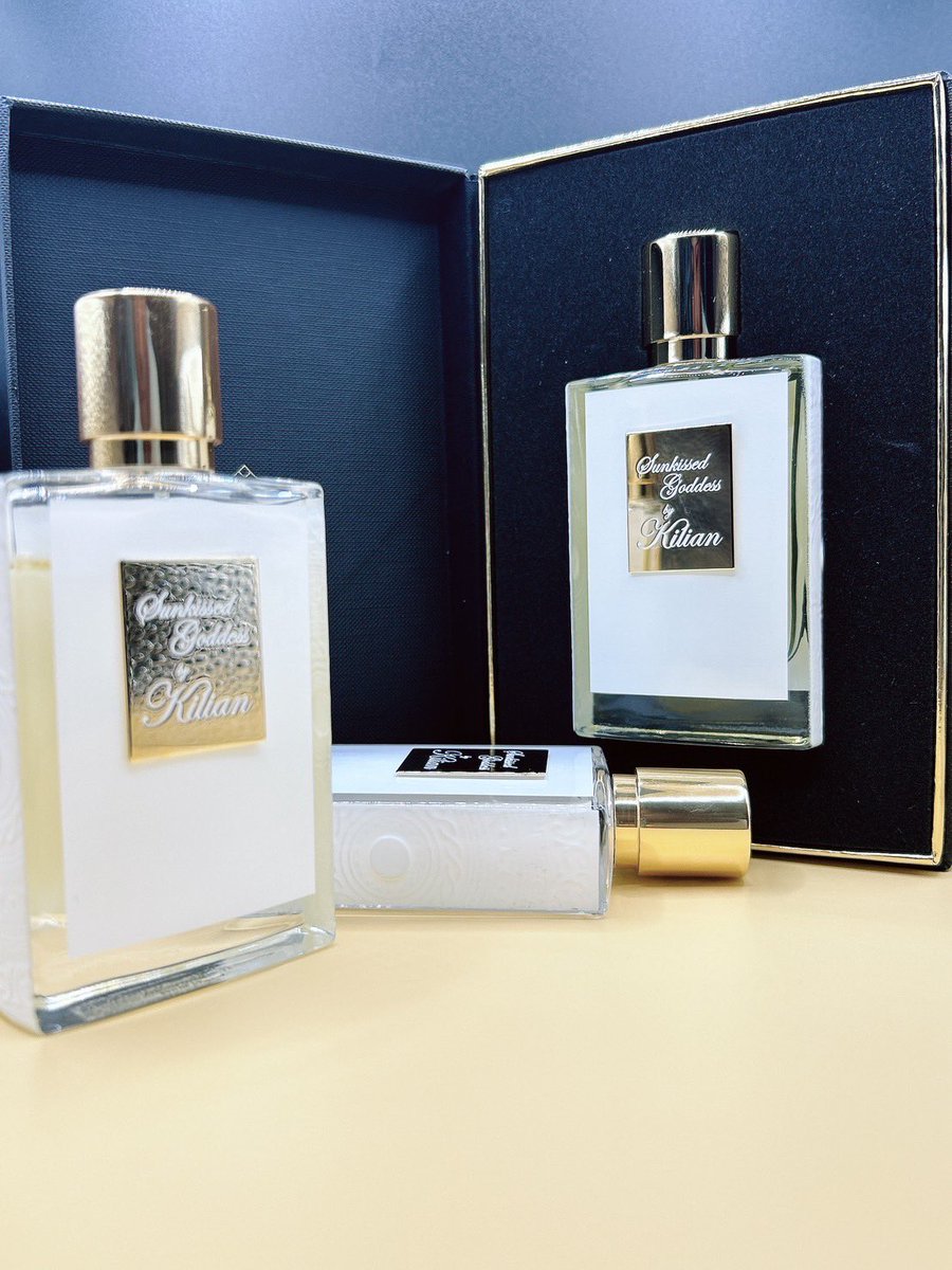 AIUEBC's tweet photo. 再販されることになりまして、三度買うことになりまして、あと前からほしかったものを買うことになりました。今年の夏も乗り越えられそうです。夏を越えれば、サロパです。

キリアン サンキッスドゴッデス 
キリアン グッド ガール ゴーン バッド 

 #キリアン
 #Kilian
 #香水 https://t.co/2D3pbSFiVP