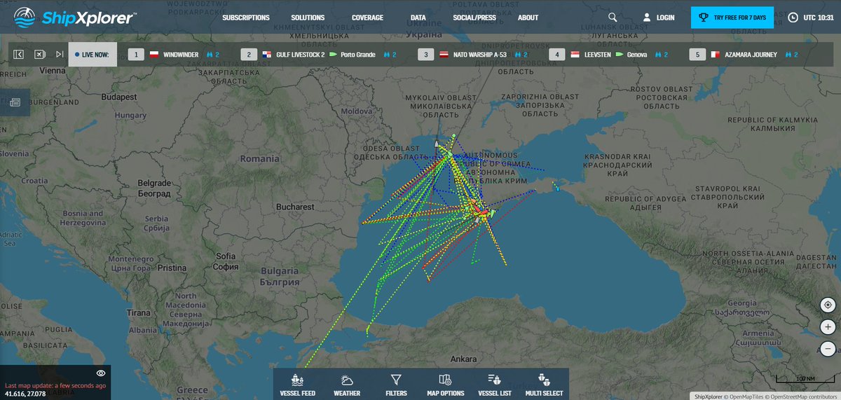 giammaiot2's tweet image. New &amp;amp; not new details of GPS/GNSS Spoofing, Jamming,Anomaly,Faults,Bug,Hack or Magic

GPS/GNSS Spoofing from Russian Spoofers/Jammers GPS/GNSS Networks.

The great challenge: Odessa &amp;amp; Kherson 😎

#AIS #ADSB
#Jammer #Jamming #Spoofer #Spoofing #GPS #GNSS #EW #ElectronicWarfare