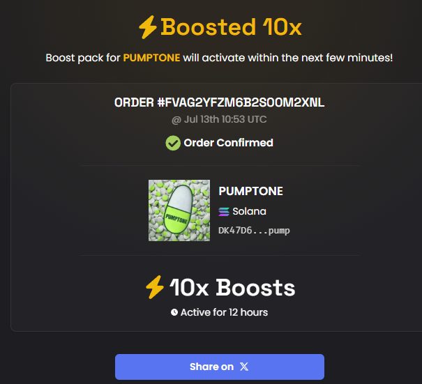 PUMPTONE_LIVE's tweet photo. 10x BOOST just dropped https://t.co/rSzkoKafz5