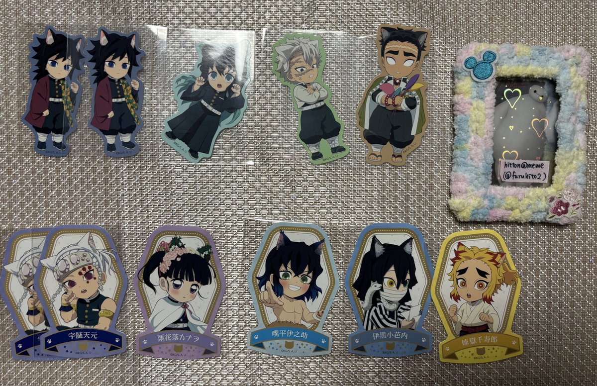 furuhito2's tweet photo. 【交換】鬼滅の刃　ナンジャタウン　ナンジャ　ミニゲーム　C賞ステッカー

譲:画像

求:杏寿郎、炭治郎アップ

郵送交換のみ。FF様優先。
冨岡、無一郎は煉獄と交換のみ。全身⇄アップ交換可。
ピンポイントで難しいかと思いますが検索よりお声がけください。 https://t.co/nY8QhUxK9F