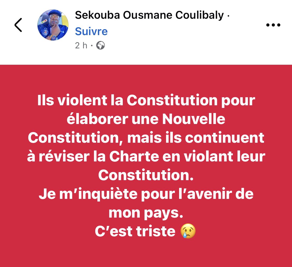 Ils sont allergiques aux règles, ils ont violé leur serment, c’est pas charte, constitution qui les arrêteront; 

Il faut les attendre à un autre niveau et point sur le respect des engagements pris.