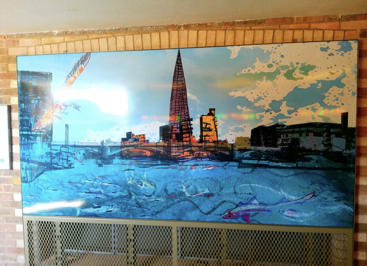 Proud to unveil a series of public art panels our Yr9s have worked on in collaboration with Aldgate Primary School and <a href="/Garlickhythe/">StJamesGarlickhythe</a> <a href="/artbashhackney/">ARTBASH</a> you can view at The Globe View Walkway EC4! #Aspiration #Creativity #Character