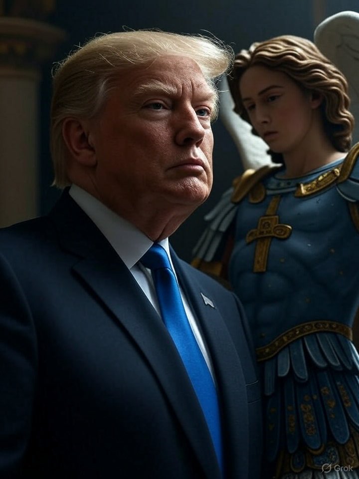 Erica ๐บ๐ธ๐บ๐ธ๐บ๐ธ (@ericarn4usa) on Twitter photo On July 13, 2024, we witnessed a miracle as God spared .<a href="/realDonaldTrump/">Donald J. Trump</a>โs life from a grave threat.
We are profoundly thankful for this divine intervention. Saint Michael, the mighty protector, has enveloped Trump with heavenly strength, shielding him from evil forces.
Let On July 13, 2024, we witnessed a miracle as God spared .<a href="/realDonaldTrump/">Donald J. Trump</a>โs life from a grave threat.
We are profoundly thankful for this divine intervention. Saint Michael, the mighty protector, has enveloped Trump with heavenly strength, shielding him from evil forces.
Let