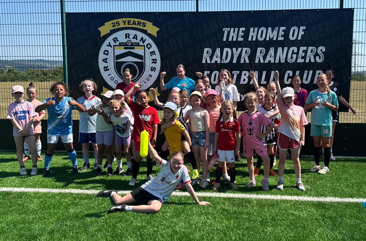 What a result! On a sunny Saturday, 30 girls came to our taster session and had a great time playing the beautiful game. ⚽️

If you couldn't make it, but know someone who wants to play, sign up on our website

<a href="/FAWales/">FA WALES</a>

#radyrrangersfc #FORHER #WEURO2025 #CHWARAEFORHER