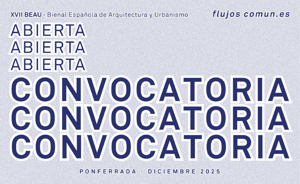 Recuerda inscribir tu proyecto en alguna de las tres categorías de la #XVIIBEAU 👇

🔹​Obras: hasta el 22 de julio
🔹​Proyectos Fin de Carrera: hasta el 23 de julio
🔹​Divulgación y publicaciones: hasta el 24 de julio 

Inscripciones ➡️ bit.ly/convocatoria-x…
