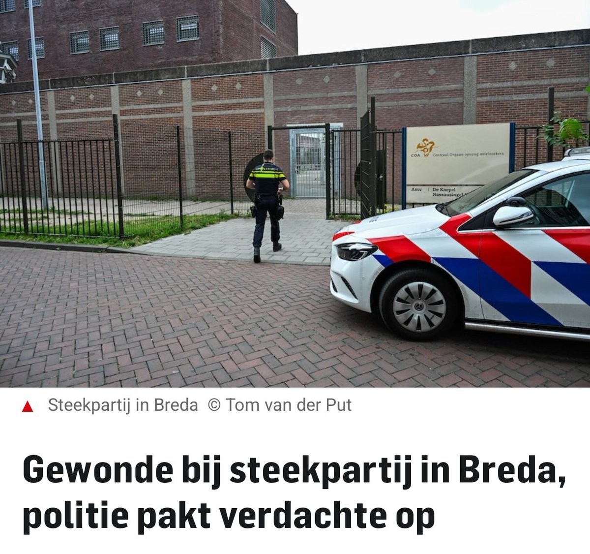 Steekpartij in opvang voor asielzoekers, verdachte aangehouden