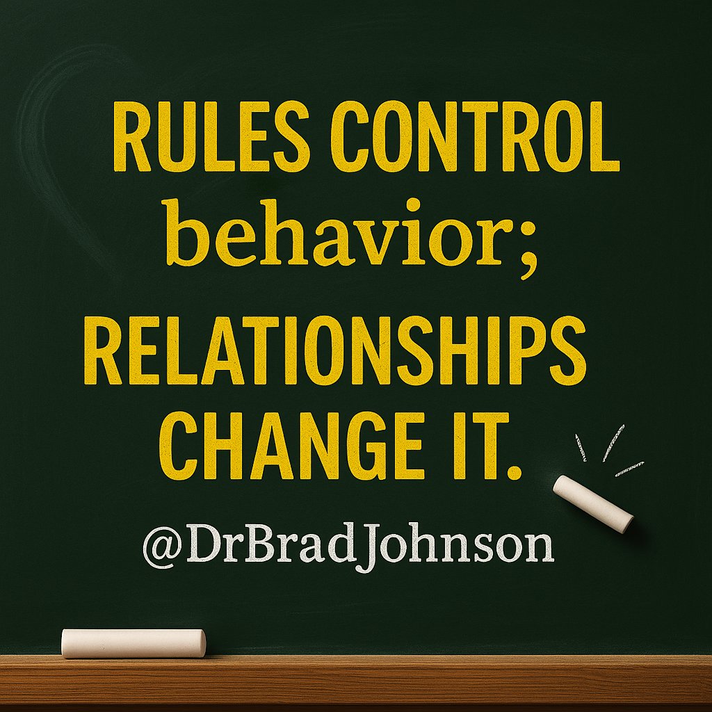 Relationships change behavior.