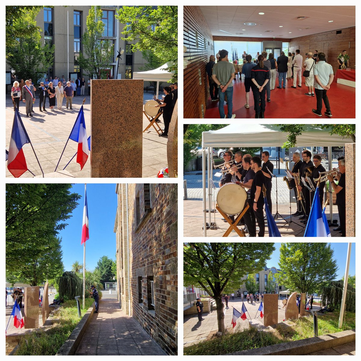 🇫🇷 Cérémonie de la #fetenationale sur le parvis de la Mairie 
🎼 Accompagnés de l'Orchestre Harmonie Herblinois 
Fière de nos Valeurs Républicaines #Liberté #Égalité #Fraternité toujours un honneur de représenter mon pays comme élue herblinoise
#14juillet #fieredetreherblinoise