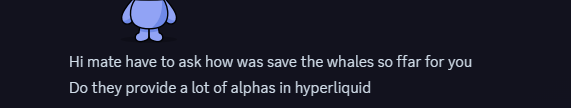 one tweet and
too many solved question about <a href="/SaveTheWhal3s/">SaveTheWhal3s 🐋</a> 

lol
hyperliquid
<a href="/Sakrexer/">Peggy.hl</a> was right.

$hype to 100