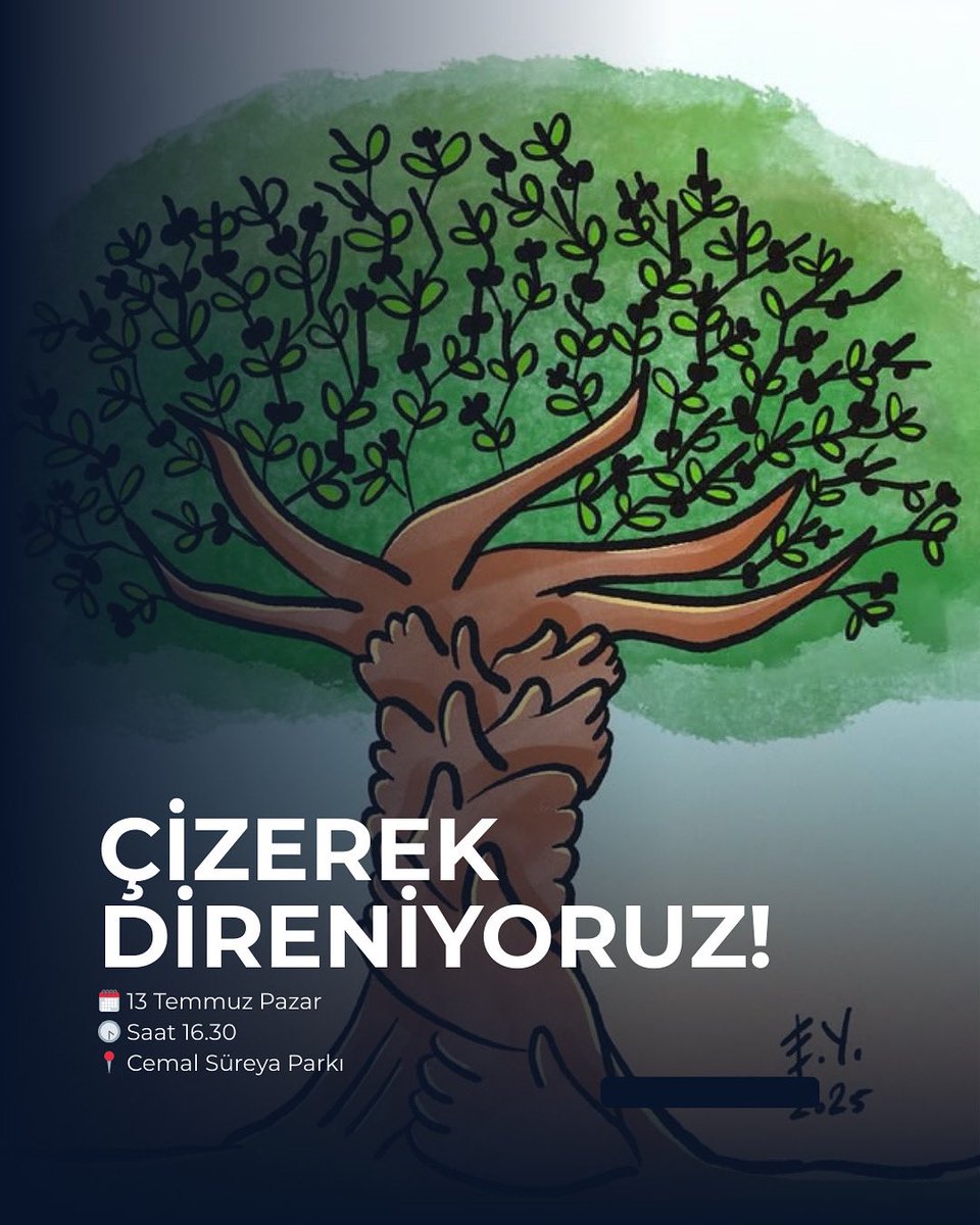 aslıalpar (@aslialpar) on Twitter photo ÇİZEREK DİRENİYORUZ! <a href="/ikizkoydireniyo/">Akbelen Yuvamız Vermeyeceğiz 🌱🫒🌲</a> <a href="/karikaturatolye/">karikatüratölyesi</a>
Ankara’da bir haftayı aşkın süredir direnişte olan Akbelen köylülerine destek vermek, talan yasasına karşı zeytinliklerimizi ve doğamızı savunmak için bir araya geliyoruz!
Doğanın ve yaşam alanlarımızın yok edilmesine ÇİZEREK DİRENİYORUZ! <a href="/ikizkoydireniyo/">Akbelen Yuvamız Vermeyeceğiz 🌱🫒🌲</a> <a href="/karikaturatolye/">karikatüratölyesi</a>
Ankara’da bir haftayı aşkın süredir direnişte olan Akbelen köylülerine destek vermek, talan yasasına karşı zeytinliklerimizi ve doğamızı savunmak için bir araya geliyoruz!
Doğanın ve yaşam alanlarımızın yok edilmesine