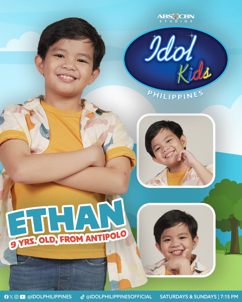 idolphilippines's tweet photo. Ang playful Kiddie Hopeful na ito from Antipolo city ay game na game nang magpangiti ng maraming tao! Abangan si Ethan dito sa Idol Kids Philippines! #IdolKidsPHGameOn🎙️💙🤍

#IdolKidsPhilippines
#IdolKidsPH
#IdolPhilippines https://t.co/bde3PjhkTL